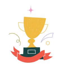 Golden-cup-with-confetti-and-a-red-ribbon-in-honor-of-the-victory